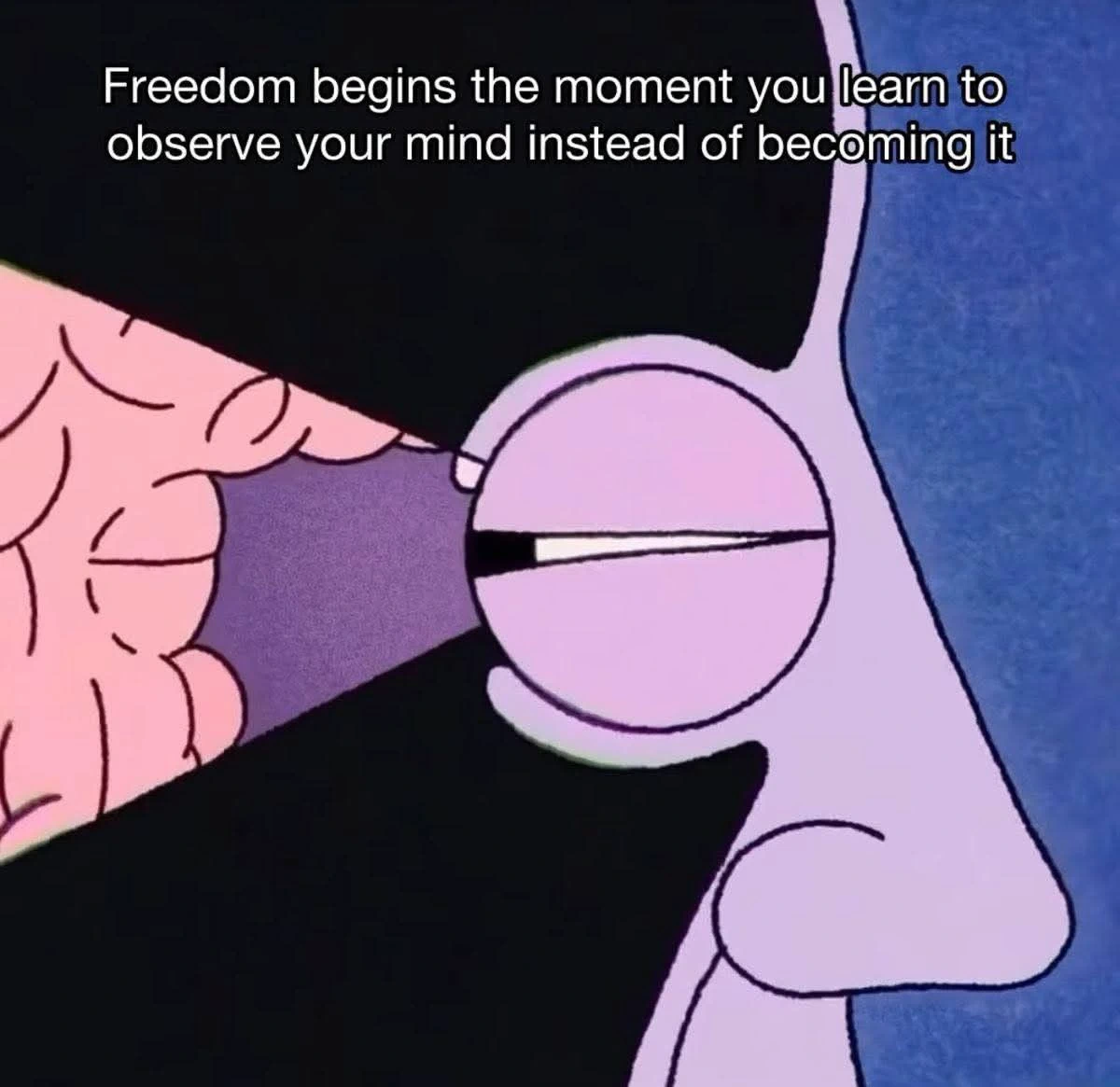 Observe your mind instead of becoming it