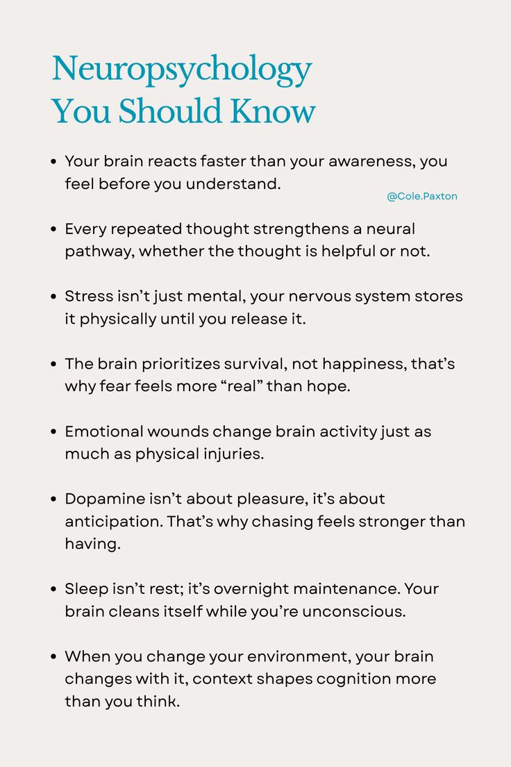 Neuropsychology notes