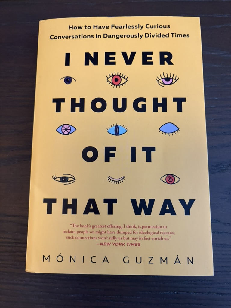 I Never Thought of It That Way by Mónica Guzmán — book cover