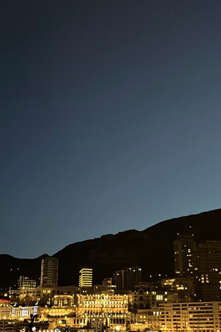 twilight gold — monaco skyline glowing at dusk by Din Tanovic, Stockholm photo blog