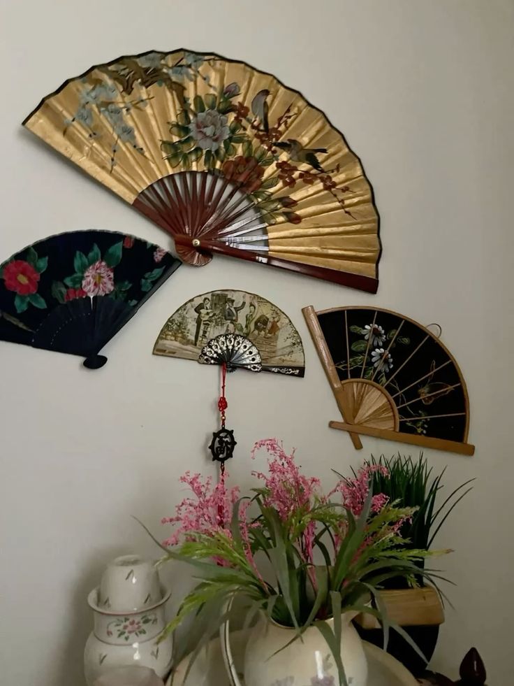 painted fans