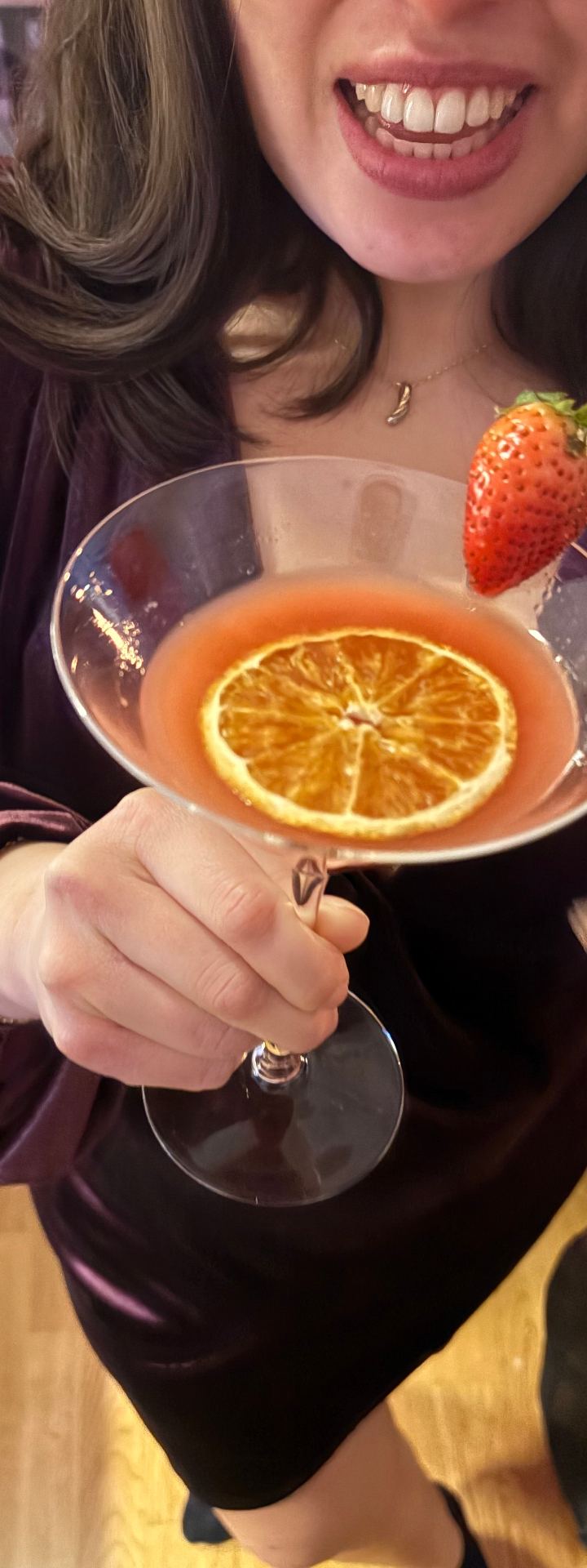 the signature pour — strawberry and orange cocktail by Din Tanovic, Stockholm photo blog